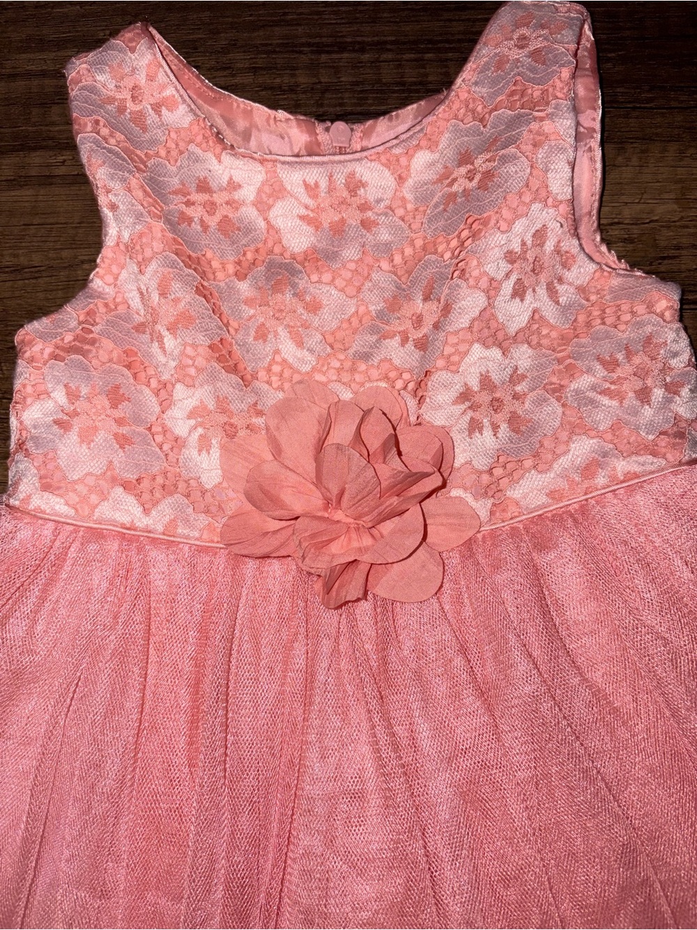 Youngland Coral Pink Toddler Dress - Picture 2 of 5